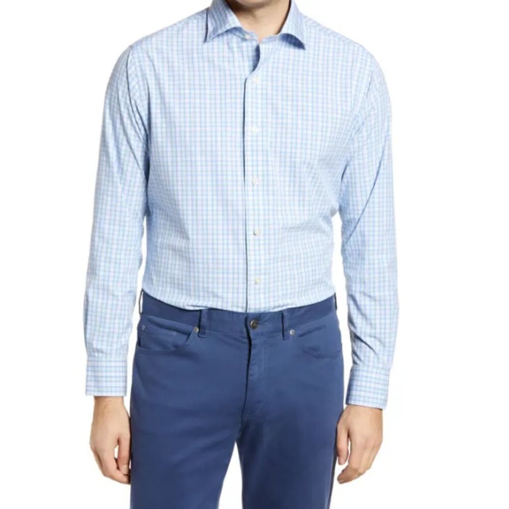 Peter Millar Crown Sport Performance Checked Shirt